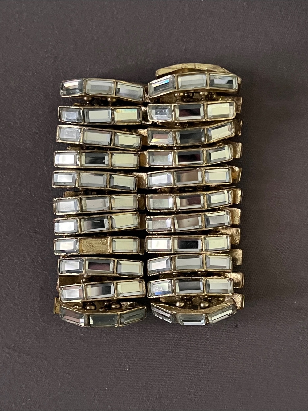 Pebby Forevee reversible rhinestone bracelets.